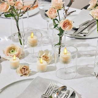 Foto 8 | Foto 8 | Velas Sin Llama Led Luminara Marfil Parpadeantes Decorativas 4 Piezas