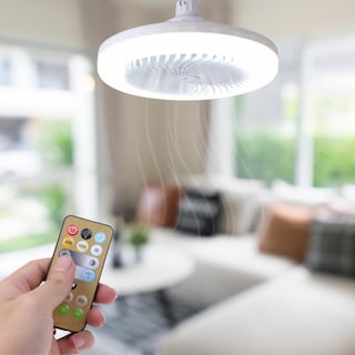 Foto 1 | Foto 1 | Ventilador De Techo Begonia Blanco Led Tres Tonalidades Con Control Remoto Inteligente