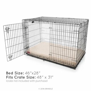 Foto 4 | Foto 4 | Cama Para Perro Brindle Caqui De Memory Foam Ortopédica Tamaño Grande