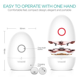 Foto 3 | Foto 3 | Afeitadora Eléctrica Vogoe Rosa Cuchilla Flotante 3d Recargable Para Mujer