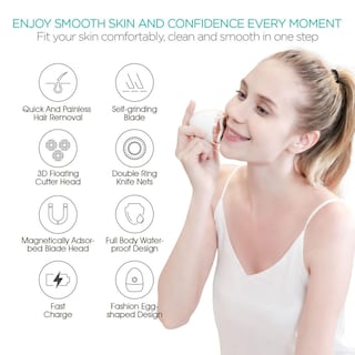 Foto 8 | Foto 8 | Afeitadora Eléctrica Vogoe Rosa Cuchilla Flotante 3d Recargable Para Mujer