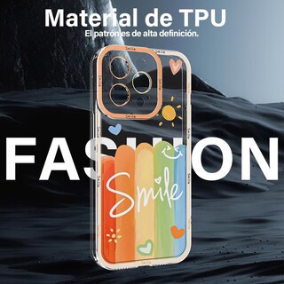 Foto 3 | Foto 3 | Funda Para Iphone 14 Pro Max Duccinp Transparente Con Divertidos Dibujos Aesthetic
