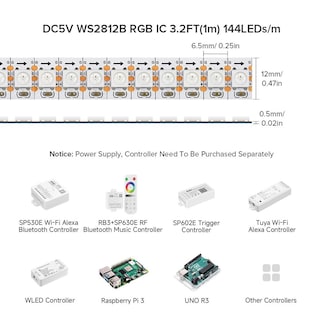 Foto 8 | Foto 8 | Tira Led Btf-lighting Rgb Dormilón Flexibilidad Ip30 Dibujos Bricolaje