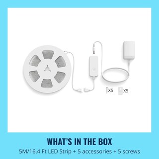 Foto 2 | Foto 2 | Tira De Luz Led Wiz Multicolor 16.4 Pies Para Hogar Inteligente