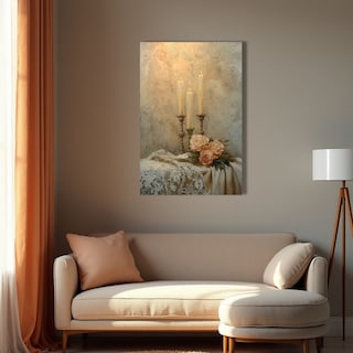 Foto 2 | Foto 2 | Cuadro Decorativo Óleo 70x100cm Velas