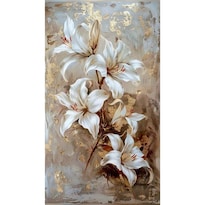 Cuadro Decorativo Botánica 90x122cm Flor Cafe