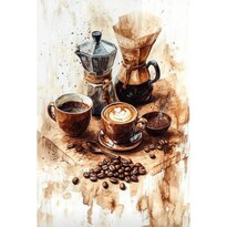 Cuadro Decorativo Óleo 90x122cm Cafe