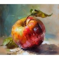 Cuadro Decorativo Óleo 90x122cm Manzana