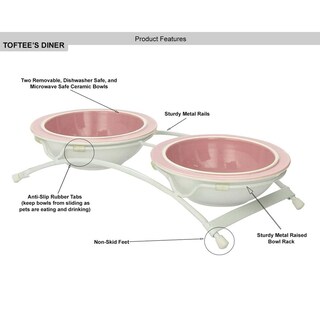 Foto 7 | Foto 7 | Comedero Para Mascotas Petrageous Designs Rosado 5 Pulgadas