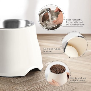 Foto 2 | Foto 2 | Cuencos Elevados Yoken Coloridos Acero Inoxidable Para Perros Medianos