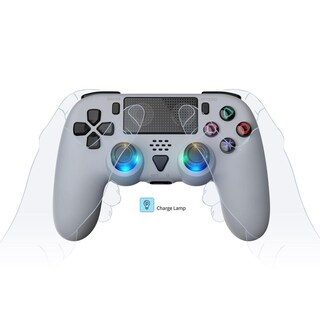 Foto 2 | Foto 2 | Controlador Inalámbrico Compatible Con Ps5 Ps5 Pro Ps5 Slim Azul Gris Con Altavoz Incorporado Y Bate