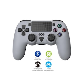 Foto 3 | Foto 3 | Controlador Inalámbrico Compatible Con Ps5 Ps5 Pro Ps5 Slim Azul Gris Con Altavoz Incorporado Y Bate