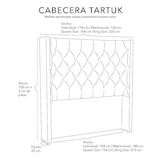 Foto 6 | Foto 6 | Cabecera Dicasa Tartuk Rosa Individual