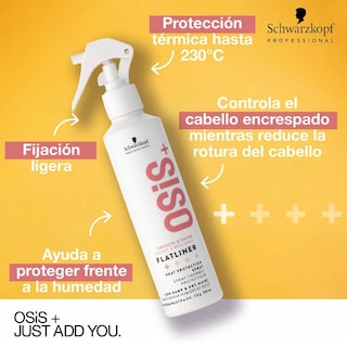 Foto 7 | Foto 7 | Spray Protector Térmico Schwarzkopf Osis+ Flatliner Resistente Y Acondicionador Del Cabello