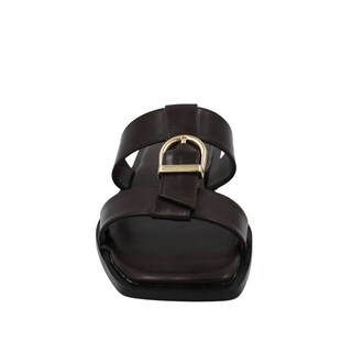 Foto 3 | Foto 3 | Sandalias Casuales De Piso Punta Cuadrada Senties Café Para Mujer