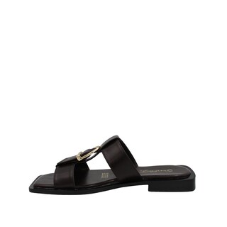 Foto 4 | Foto 4 | Sandalias Casuales De Piso Punta Cuadrada Senties Café Para Mujer