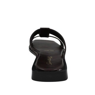 Foto 5 | Foto 5 | Sandalias Casuales De Piso Punta Cuadrada Senties Café Para Mujer