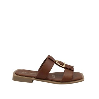 Foto 1 | Foto 1 | Sandalias Casuales De Piso Punta Cuadrada Senties Cobre Para Mujer