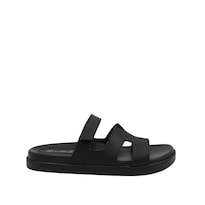 Sandalias Casuales De Piso Senties Negro Para Mujer