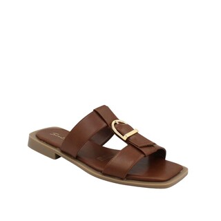 Foto 2 | Foto 2 | Sandalias Casuales De Piso Punta Cuadrada Senties Cobre Para Mujer