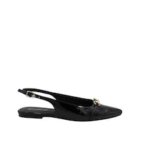 Flats Puntal Senties Negro Para Mujer
