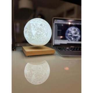 Foto 6 | Foto 6 | Lámpara De Levitación Magnética Crinn Luna Grande