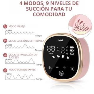 Foto 7 | Foto 7 | Extractor Eléctrico Nevi Blanco Doble Biberón Silencioso Con 5 Modos Y 9 Niveles De Velocidad