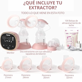 Foto 8 | Foto 8 | Extractor Eléctrico Nevi Blanco Doble Biberón Silencioso Con 5 Modos Y 9 Niveles De Velocidad