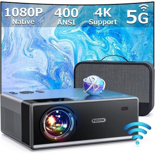 Foto 1 | Foto 1 | Proyector Fudoni Wifi 5g Bluetooth 1080p 18000l Para Exteriores Compatible Con Tv