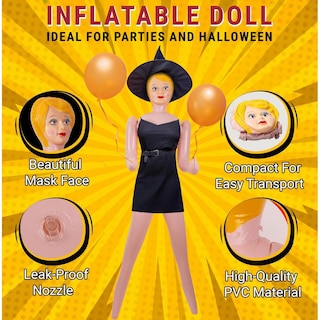 Foto 5 | Foto 5 | Muñeca Inflable Air Gag Beige Para Despedidas Y Eventos Divertidos