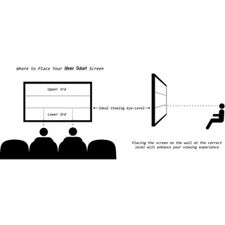 Foto 5 | Foto 5 | Marco Fijo Silver Ticket Products Gris Cine En Casa 106 Pulgadas 16:9 Ultra Hd Hdr 3d