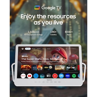 Foto 8 | Foto 8 | Televisor Portátil Sylvox 15.6 Pulgadas Negro Resistente Al Agua Ip66 Smart 1080p Recargable Para Rv