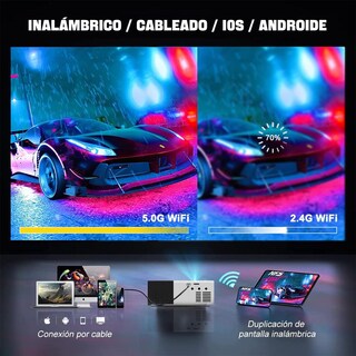 Foto 7 | Foto 7 | Mini Proyector Easytao Blanco 720p Nativo Wifi Para Smartphone Y Pc