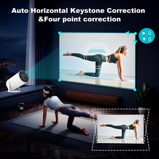 Foto 5 | Foto 5 | Mini Proyector Android 11 Blanco 4k 1080p Doble Banda Wifi6 5g Bluetooth 5.2 200 Lúmenes Ansi Rotaci