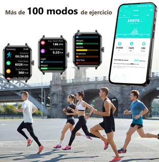 Foto 3 | Foto 3 | Smartwatch Xtellar Negro con Bluetooth