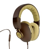 Audífonos Over-ear Jlab Bombora Marrón Dorado Con Micrófono Universal