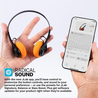 Foto 4 | Foto 4 | Auriculares Inalámbricos Jlab Audio Rewind Negro Retro Circumaural Diadema