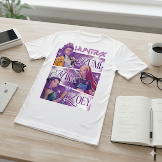 Foto 4 | Foto 4 | Playera Infantil Kpop Demon Hunters Diseño Huntrix Color Blanco Talla 10