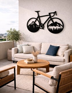 Foto 4 | Foto 4 | Cuadro Bicicleta Decoración de Pared MDF 9mm |Adorno Moderno para el Hogar, Dormitorio, Sala Hecho en México