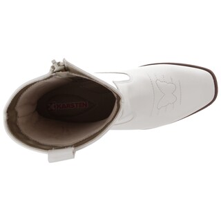 Foto 8 | Foto 8 | Bota Vaquera Karsten Color Hueso Para Niña