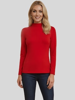 Foto 5 | Foto 5 | Blusas Mujer Manga Larga Interior Térmico Invierno Bl-1039 Rojo Dama