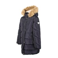 Chamarra Capitonada Para Niña Con Gorro Greenlander Azul Marino