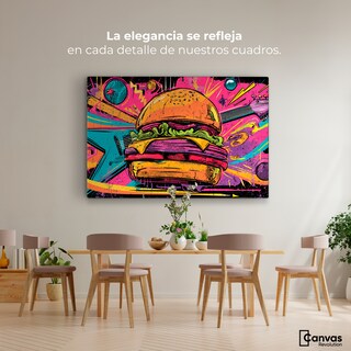 Foto 2 | Foto 2 | Cuadro Decorativo Recámara Pop Art Canvas Hambu Pop Rock 90x60