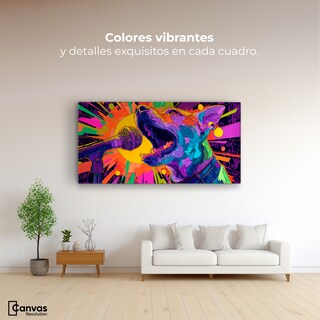 Foto 2 | Foto 2 | Cuadro Decorativo Recámara Pop Art Canvas Perro Star 120x60