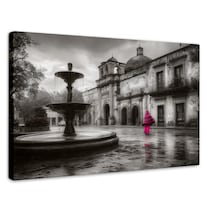 Cuadro Decorativo México Canvas Coyoacán Fuente Luz 90x60