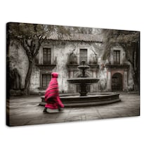 Cuadro Decorativo México Canvas Coyoacán Plaza Luz 90x60