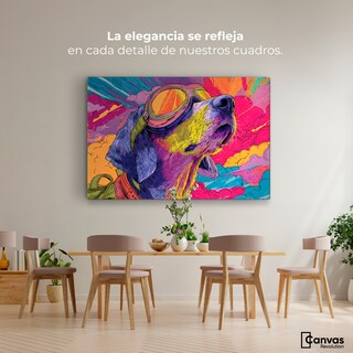 Foto 2 | Foto 2 | Cuadro Decorativo Recámara Pop Art Canvas Fly Pop Dog 90x60