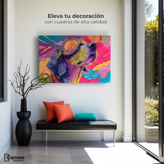 Foto 3 | Foto 3 | Cuadro Decorativo Recámara Pop Art Canvas Fly Pop Dog 90x60