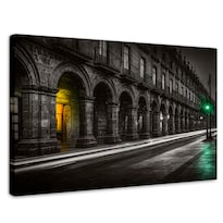 Cuadro Decorativo México Canvas Centro Histo Luces 90x60