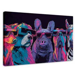 Foto 1 | Foto 1 | Cuadro Decorativo Recámara Pop Art Canvas Pop Art Glasses 90x60